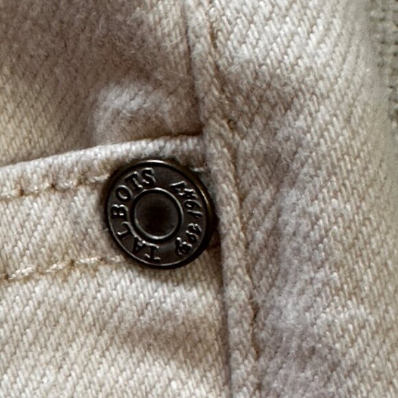 Talbots Slim Ankle Jeans Womens Size 14 Beige Cotton/Spandex EUC Classic - Picture 11 of 11